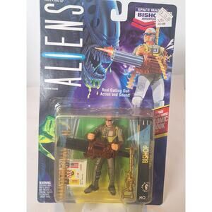 ALIENS Bishop Space Marine Android Gatling Gun Action Figure Kenner 1992 MOC